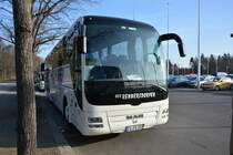 ZI-FG 333 (MAN Lion's Coach) steht am 18.01.2015 in Berlin, Olympischer Platz.
