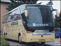 Setra 417 HDH von Folmann aus Dnemark in Sassnitz am 09.09.2013