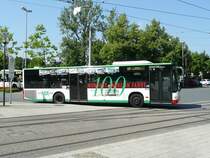 24.06.08,MB-CITARO der HCR Nr.28.Busbahnhof Wanne-Eickel Hbf.Werbung:100 Jahre HCR.