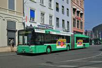 MAN Bus 767 auf der Linie 30 wartet an der Endstation am Bahnhof SBB. Die Aufnahme stammt vom 14.03.2015.
