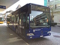 Mercedes Citaro Nr. 9  Mönchaltorf  (2001) der VZO am 7. März 2015 abgestellt beim Bahnhof Uster. 