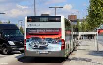 Ein Citaro G II Ü der VGBelzig verlässt am 25.08.2014 den Brandenburger ZOB. 