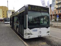 VBD Davos, Mercedes-Benz Citaro (Nr. 1/GR 1858, 2001) am Do 19. März 2015 am Bahnhof Davos GR, Dorf. Beim VBD hatte ich eigentlich auf den ältesten Citaro Nr. 9 mit Jahrgang 1998 gehofft, doch dieser stand zusammen mit Nr. 10 aus 2000 im Depot. Beide sind inzwischen leider durch neue Citaro C2 ersetzt worden... :(