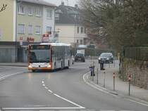 RNV Mercedes Benz Citaro C2 G (Euro6) 8189 am 24.03.15 in Neckargemünd auf der 35 