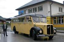 100 Jahre Postbus Osterreich, Festgelande Postgarage Schuttdorf, Zell am See, 18 - 20 mei 2007.

Saurer 5 GF-U, bj. 1954, PT 38063
17 mei 2007