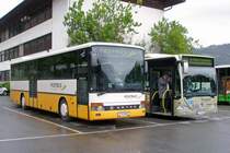 100 Jahre Postbus Osterreich, Festgelande Postgarage Schuttdorf, Zell am See, 18 - 20 mei 2007.

Postbus Setra S315 UL, PT 15563 en MB O 530 Citaro, PT 12308 op 17 mei 2007