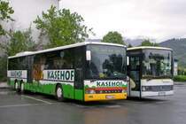 100 Jahre Postbus Osterreich, Festgelande Postgarage Schuttdorf, Zell am See, 18 - 20 mei 2007.

Postbus, Setra S 319 UL, PT 12422 en MB O 550 Integro, PT 15770 op 17 mei 2007