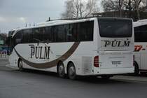 GS-P 144 (Mercedes Benz Tourismo) steht am 24.01.2015 in Berlin Coubertinplatz.
