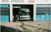 Aus dem Archiv: AFA Adelboden 4/BE 26'704 Setra Jahrgang 1986 (ex AAGI Interlaken Nr. 32) am 12. Januar 1997 Adelboden, Autobahnhof