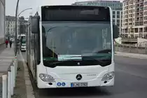 B-MB 1782 steht am 13.03.2015 abgestellt an der Friedrichstraße in Berlin und wartet auf sein Einsatz im SEV für die S-Bahn Berlin.
