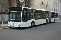 B-MB 1782 steht am 13.03.2015 abgestellt an der Friedrichstraße in Berlin und wartet auf sein Einsatz im SEV für die S-Bahn Berlin.
