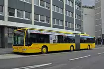 Mercedes Citaro der AAGL mit der Betriebsnummer 86 auf der Linie 80 wartet an der Endstation am Aeschenplatz. Die Aufnahme stammt vom 01.04.2015.