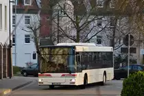 . MAN Bus unterwegs in den Strassen von Saarlouis. 02.04.2015