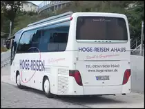 Setra 411 HD von Hoge-Reisen aus Deutschland im Stadthafen Sassnitz am 15.09.2013