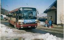 Aus dem Archiv: AFA Adelboden 15/BE 26'974 Setra Jahrgang 1985 (ex TPYG Yverdon Nr. 5) am 26. Januar 1997 Adelboden, Boden (fuhr anfangs bei der AFA noch in den TPYG-Farben!)