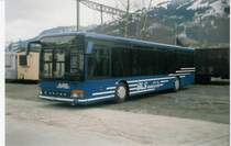 Aus dem Archiv: AFA Adelboden (BLS) 2/BE 25'802 Setra Jahrgang 1996 am 17. Februar 1997 Frutigen, Gterbahnhof