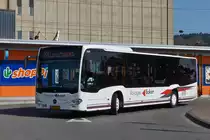 VE 2057, Mercedes Benz Citaro, des Busunternehmens Ecker verl�sst gerade die Bushaltestelle am bahnhof in Mersch.  09.04.2015