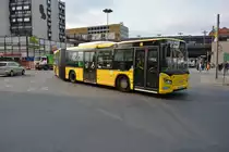 Am 13.03.2015 fährt B-V 4443 (Scania Citywide) auf der Linie M45 zur Hertzallee. Aufgenommen am Hardenbergplatz in Berlin.
