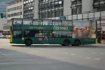 Dieser MAN Lion's City DD fährt am 13.03.2015 auf der Linie 100 zum Bahnhof Alexanderplatz. Aufgenommen am Hardenbergplatz in Berlin.
