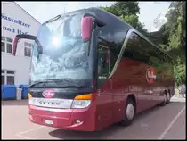 Setra 416 HDH von Car Rouge aus der Schweiz im Stadthafen Sassnitz am 17.09.2013