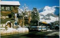 Aus dem Archiv: AFA Adelboden 14/BE 43'089 Setra Jahrgang 1985 (ex AAGI Interlaken Nr. 33) am 14. Dezember 1997 Adelboden, Landstrasse
