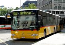 Postauto - Mercedes Citaro Nr.11  TG 159872 bei den Haltestellen vor dem Bahnhof in St.Gallen am 28.06.2008