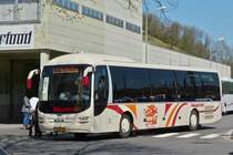 . WV 2046,  MAN Lion's Regio Euro 6 von Voyages Wagner aus Mertzig, aufgenommen am Busbahnhof in Ettelbrück am 15.04.2015 