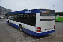 EB-PV 18 (MAN Lion's City Ü) steht am 18.02.2015 in Leipzig am Hauptbahnhof.
