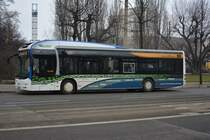 L-VR 5152 fährt am 18.02.2015 auf der Linie 89 nach Connewitz. Aufgenommen wurde ein Hybrid MAN am Hauptbahnhof in Leipzig.
