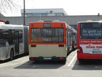 MVG Mercedes Benz O405 G von hinten am 10.04.15 in Mainz