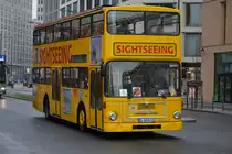 B-DR 8458 fährt am 14.03.2015 durch Berlin als Stadtrundfahrt. Aufgenommen wurde ein MAN SD 200 / Berlin Stresemannstraße.
