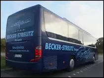 Setra 415 GT von Becker-Strelitz Reisen aus Deutschland bei der Rastst�tte Fuchsberg am 22.09.2013