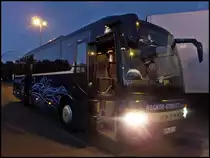 Setra 415 GT von Becker-Strelitz Reisen aus Deutschland bei einer Rastst�tte N�he Hamburg am 22.09.2013