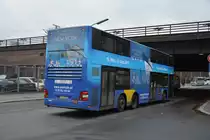 B-V 3155 fährt am 14.03.2015 auf der Linie 100. Aufgenommen wurde ein MAN Lion's City DD / Berlin Zoologischer Garten.
