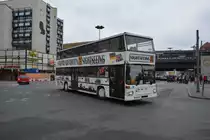 B-AA 992 fährt als Stadtrundfahrt durch Berlin. Aufgenommen wurde ein MAN SD 202 / Berlin Zoologischer Garten am 14.03.2015.
