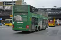 B-V 3429 fährt am 14.03.2015 auf der Linie 100. Aufgenommen wurde ein MAN Lion's City DD / Berlin Zoologischer Garten.
