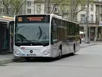 VBK Mercedes Benz Citaro C2 am 25.04.15 in Karlsruhe Hbf 