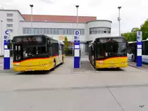 Postauto - Solaris  SG 297501 und SG  267107 in Will am 25.04.2015