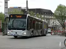 VBK Mercedes Benz Citaro C2 G (Euro6) am 25.04.15 in Karlsruhe 