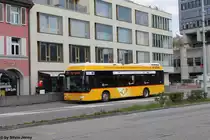 Postauto/PU Vögtlin-Meyer Nr. 274 (Mercedes CitaroII O530BZH) am 18.4.2015 beim Bhf. Brugg
