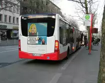 MB Citaro C2 G HHA 7450 auf Linie M14 am Halt Harburg Moorstr., 9.4.15