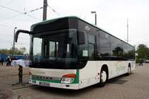 Setra S 415 NF  Hirsch ,  20 Jahre KVV  und Tag der offenen Tür bei den VBK, Karlsruhe 25.04.2015