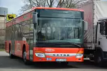UER-B 506 (Setra S 415 / URB) steht am 06.04.2015 auf dem Rastplatz an der A 115 in Berlin.
