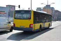 B-HR 8408 (Lion's City) fährt für die S-Bahn Berlin Schienenersatzverkehr. Aufgenommen am 11.04.2015 / Berlin Gesundbrunnen.
