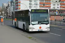 B-RL 8735 (Mercedes Benz Citaro) fährt für die S-Bahn Berlin Schienenersatzverkehr. Aufgenommen am 11.04.2015 / Berlin Gesundbrunnen.
