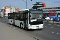 B-BN 701 (MAN Lion's City Low Entry) fährt für die S-Bahn Berlin Schienenersatzverkehr. Aufgenommen am 11.04.2015 / Berlin Gesundbrunnen.
