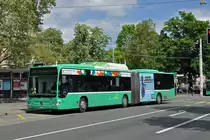 Mercedes Citaro 704 auf der Linie 48 bedient die Haltestelle am Schützenhaus. Die Aufnahme stammt vom 07.05.2015.