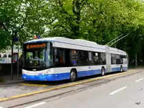 VBZ - Trollexbus Nr.164 unterwegs auf der Linie 46 in der Stadt Zürich am 05.05.2015