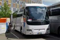 . Volvo Barbi gesehen auf einem Busparkplatz in der Stadt Luxemburg.  09.05.2015
