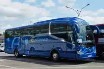 . Irisbus Iveco Irizar i6 aufgenommen am 09.05.2015 nahe dem Bahnhof von Luxemburg.
